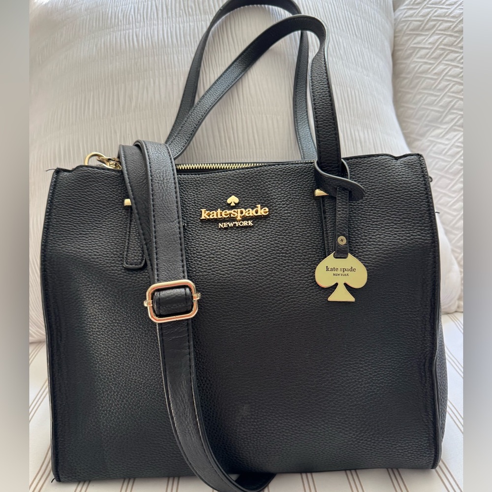 Kate Spade Black Pebbled Leather Handbag